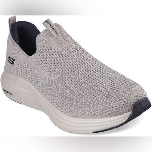 Skechers Men's Vapor Foam Oxulus Sneaker Taupe/Black Size 13 Wide Slip On